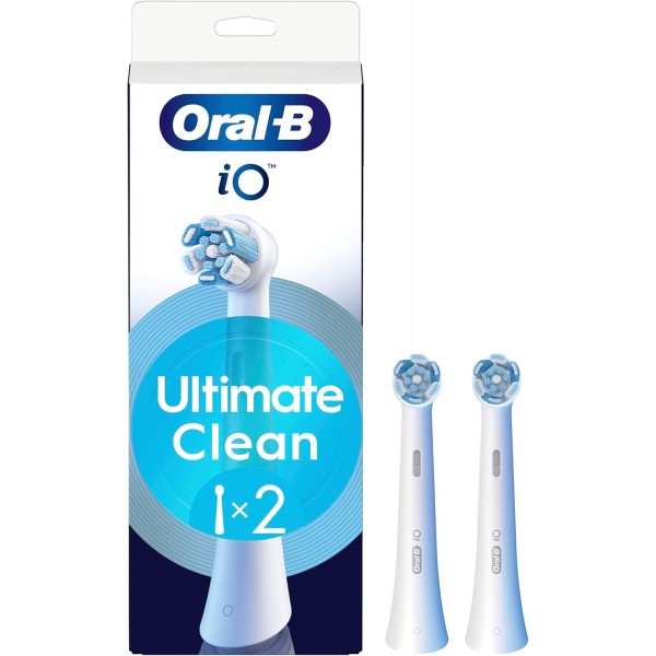 Oral-b iO Ultimate Clean Toothbrush Heads, 2 Pack, White