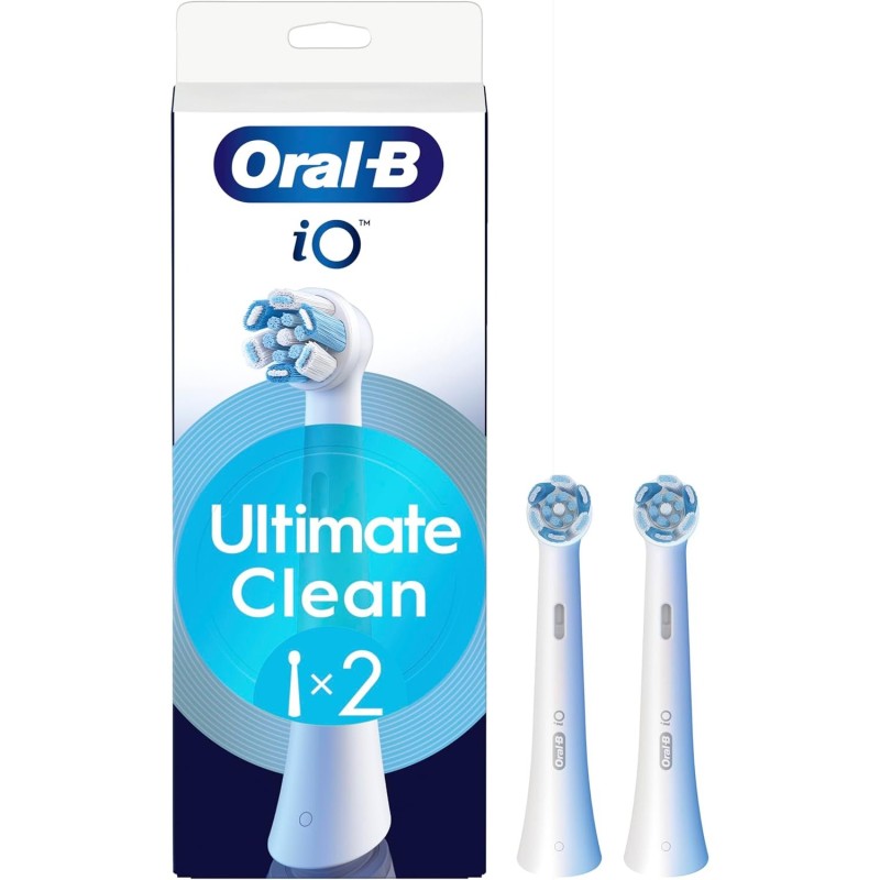 Oral-b iO Ultimate Clean Toothbrush Heads, 2 Pack, White