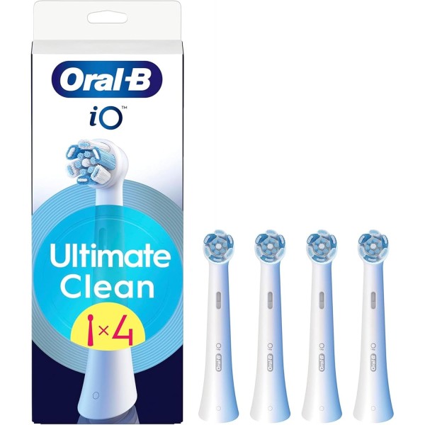 Oral-b iO Ultimate Clean Toothbrush Heads, 4 Pack, White