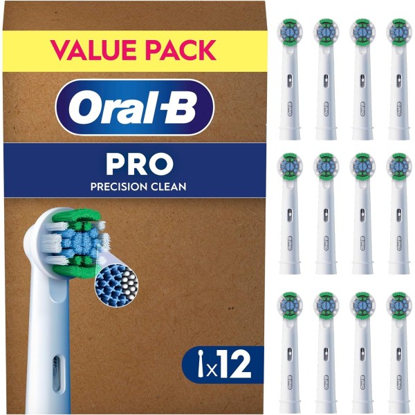 Oral-B Pro Precision Clean Toothbrush Heads, 12 Pack