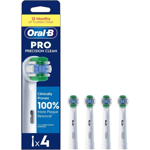 Oral-B Pro Precision Clean Toothbrush Heads, 4 Pack