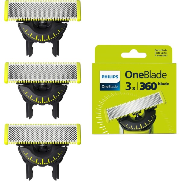 Philips OneBlade Original 360 Blade Heads 3 Pack