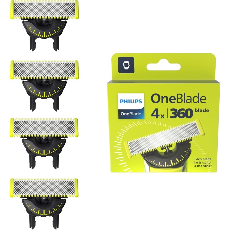 Philips OneBlade Original 360 Blade Heads 4 Pack